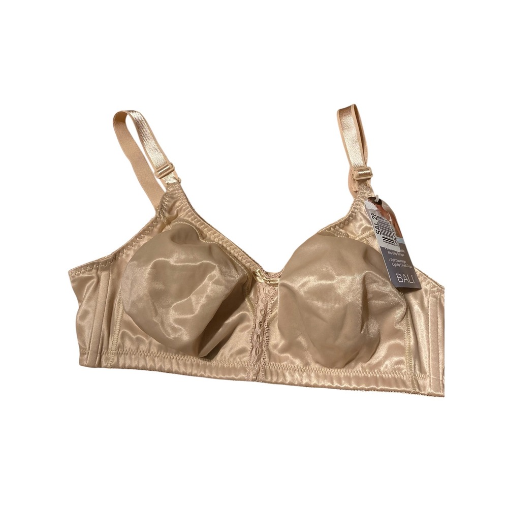 Bali Comfort-U Full Coverage Lightly Lined Wirefree Bra‎ Tan 3820 38C